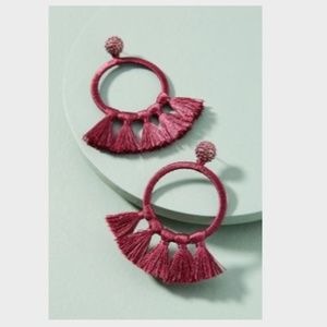 ANTHROPOLOGIE Tinsley Tassel Drop Earrings